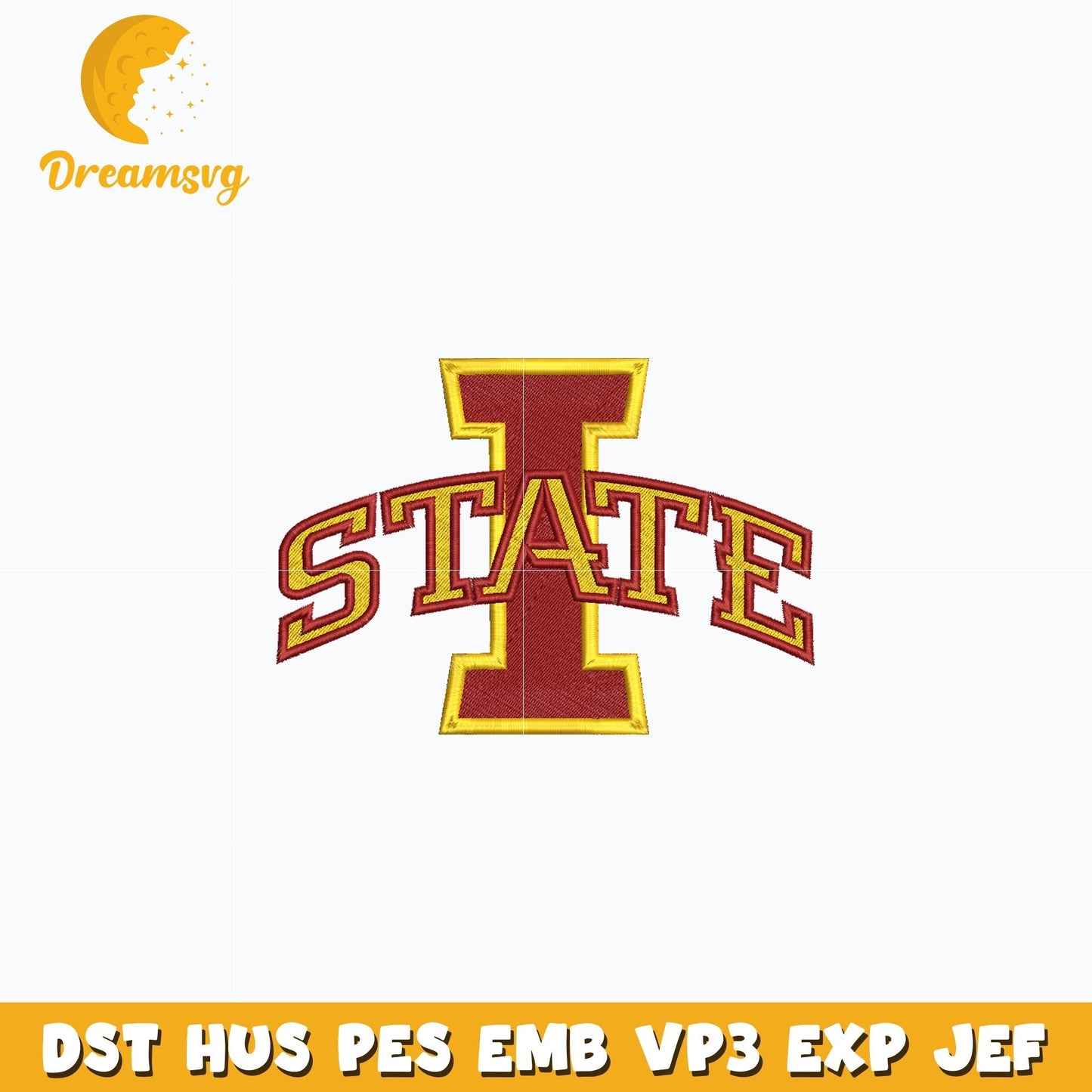 Iowa State Cyclones embroidery design