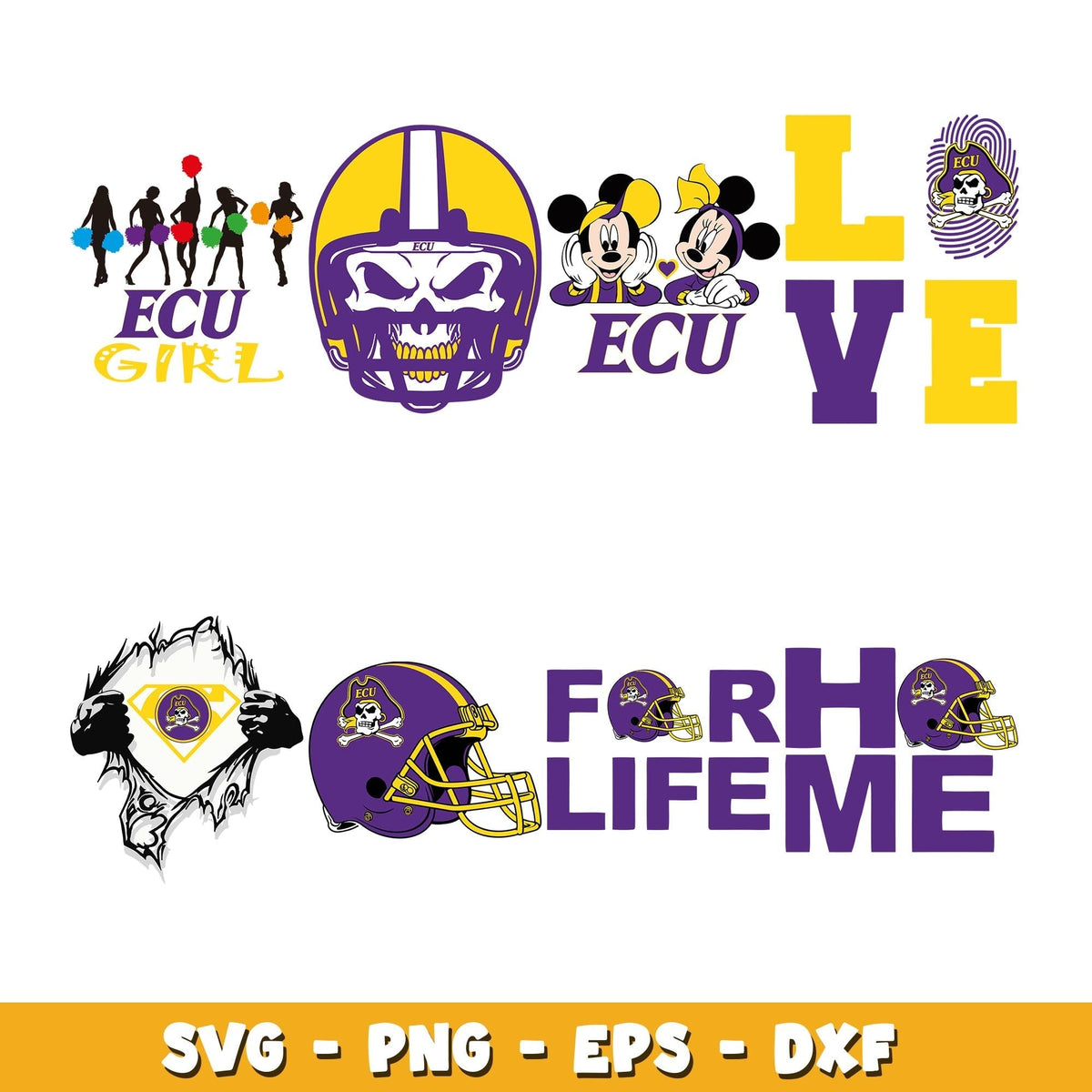 East Carolina Pirates Logo Bundle svg, East Carolina Pirates logo svg, ncaa svg