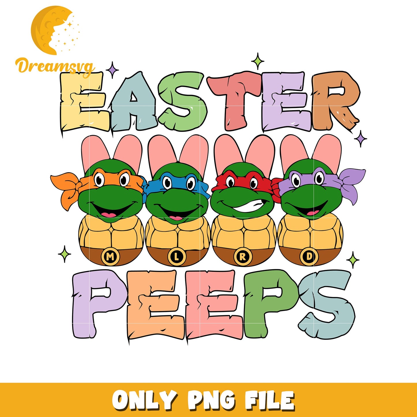 Easter Ninja Turtle Peeps PNG