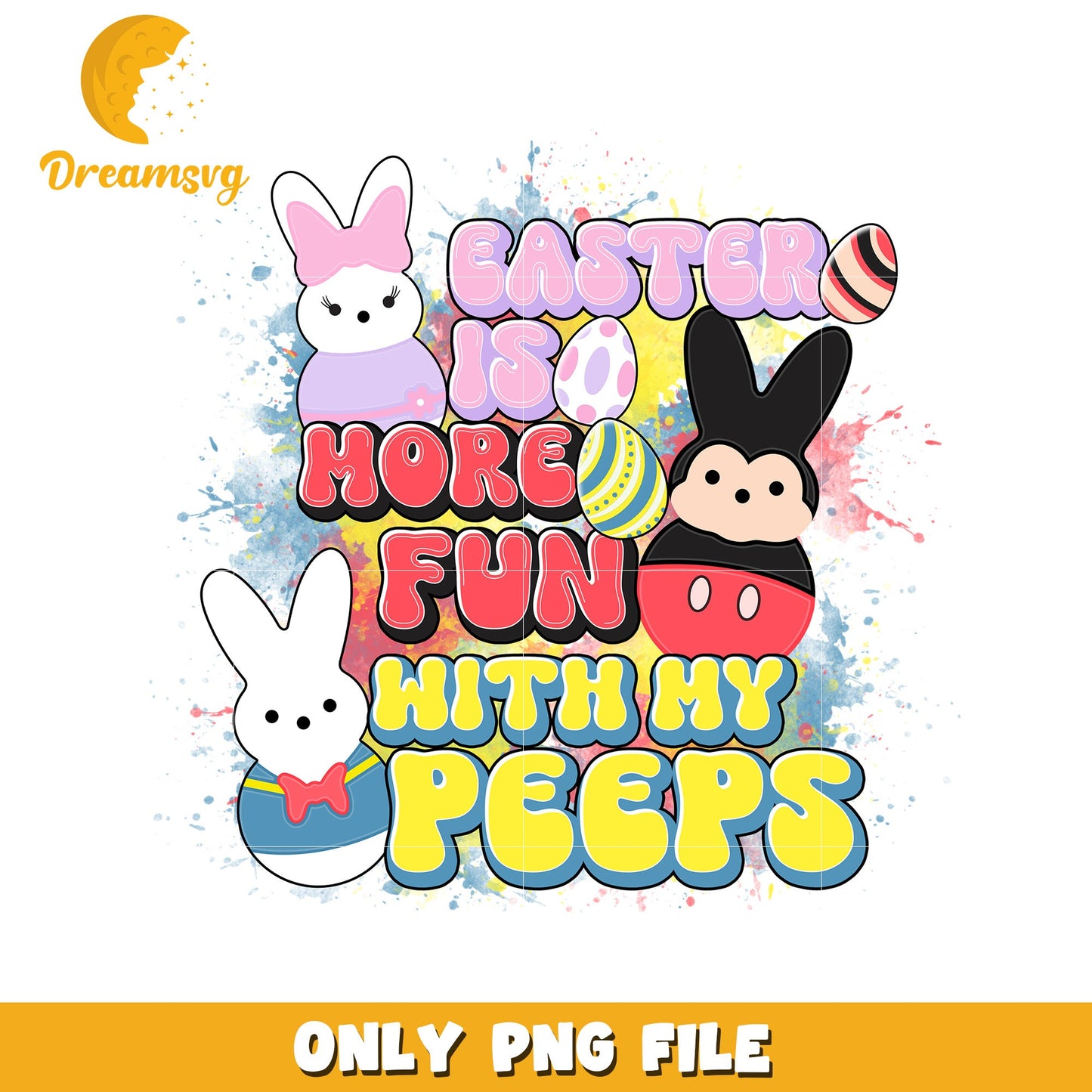 Easter Peeps PNG Fun Easter Bunny Design