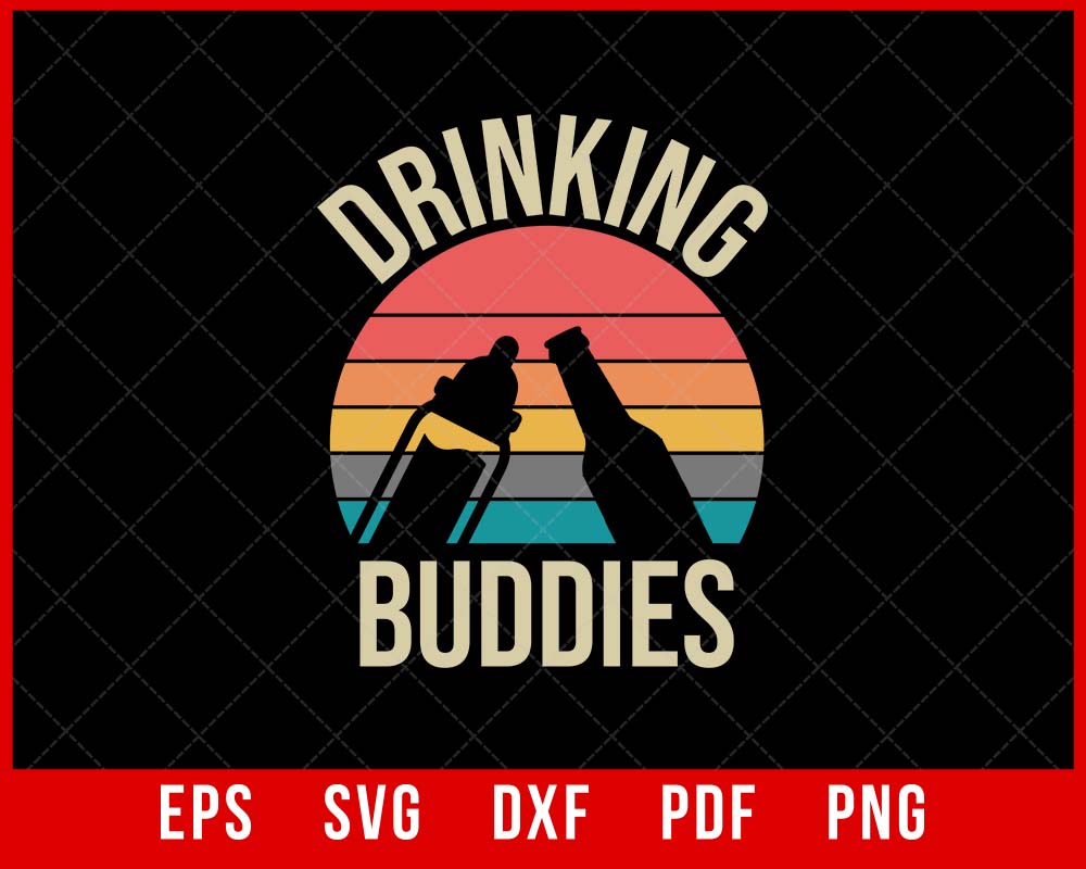 Drinking Buddies Father’s Day Digital Download Instant Digital Download T-shirt Design Father’s Day SVG Cutting File Digital Download