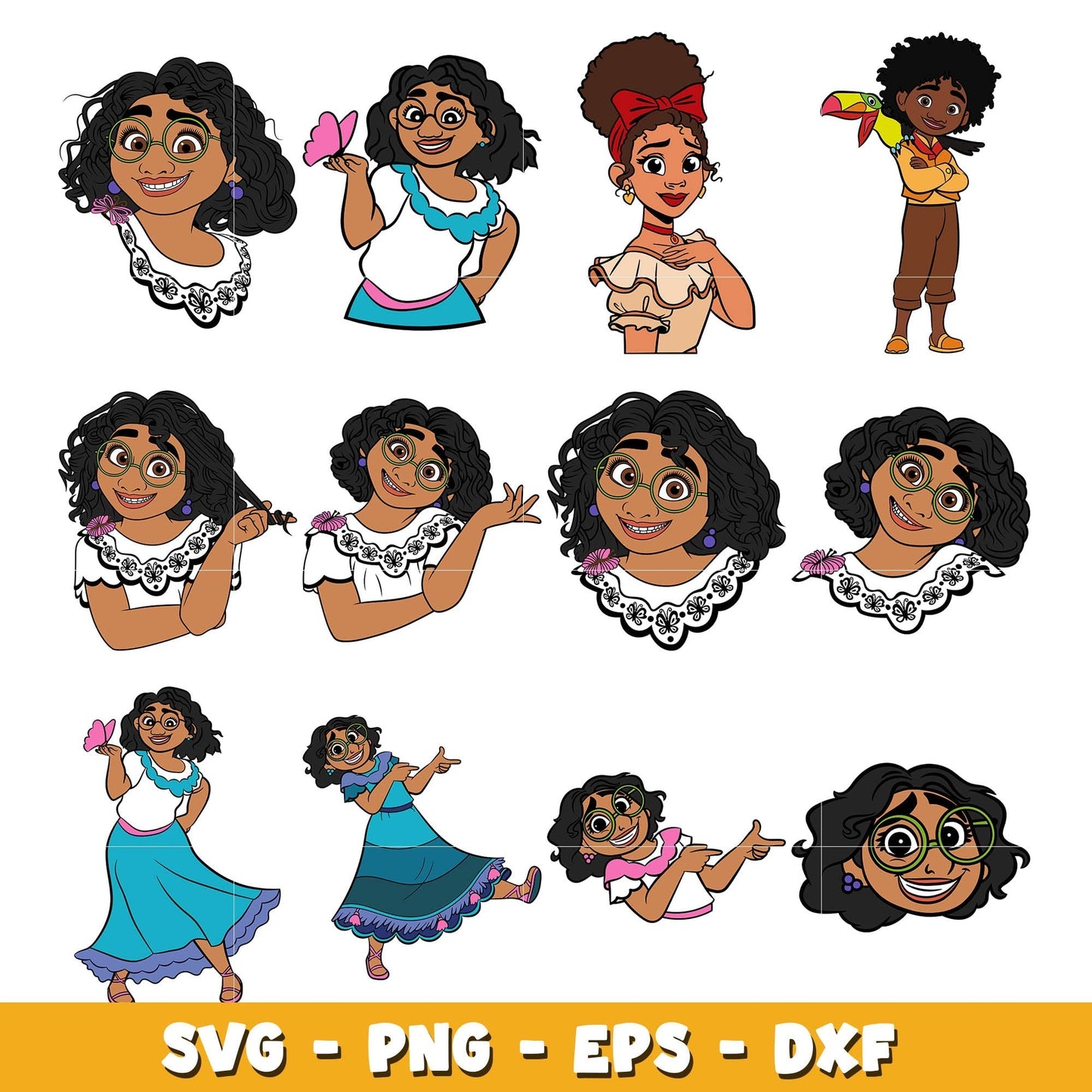 Layered Encanto bundle svg, Disney cartoon svg, Digital download