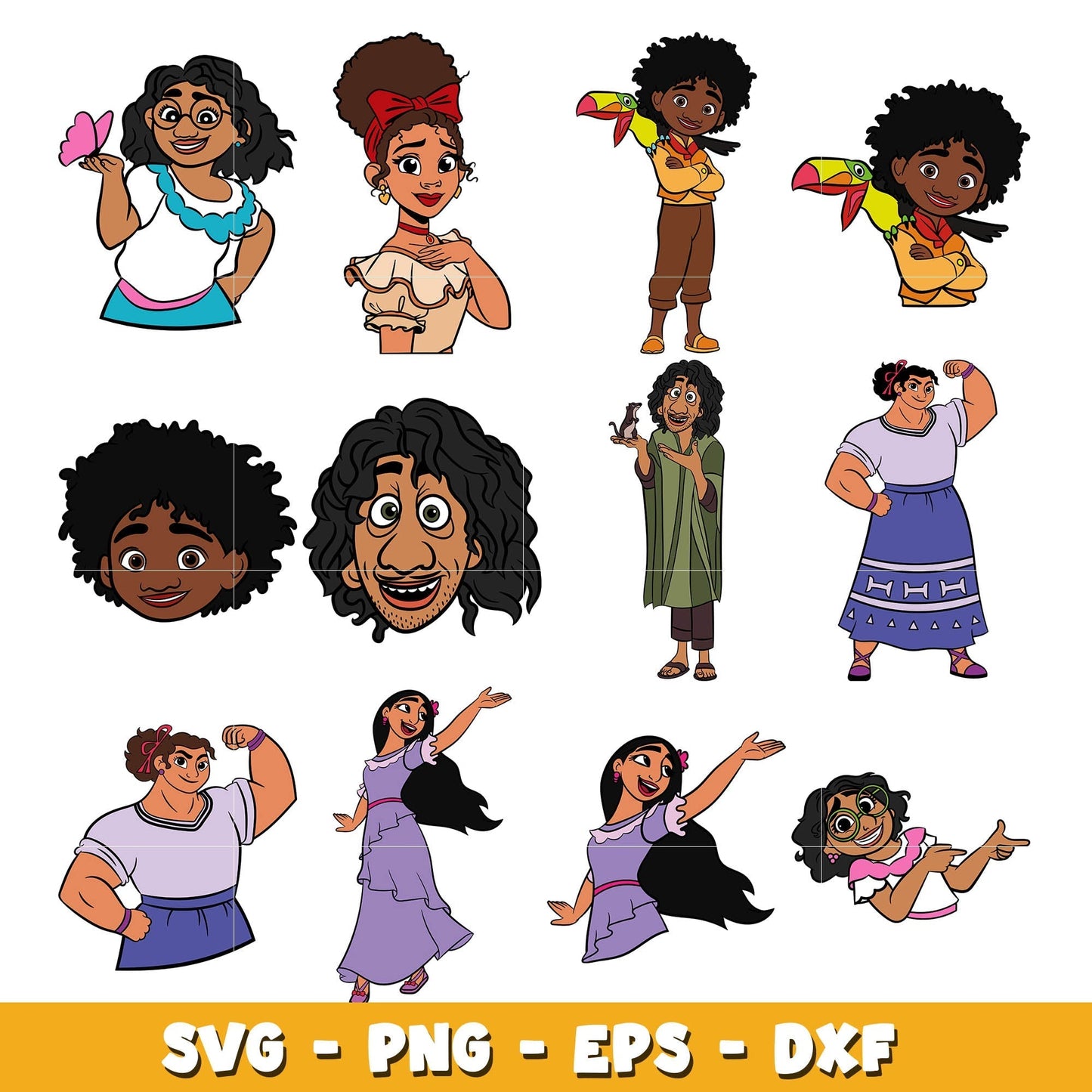 Disney Encanto bundle svg, Disney cartoon svg, Digital download