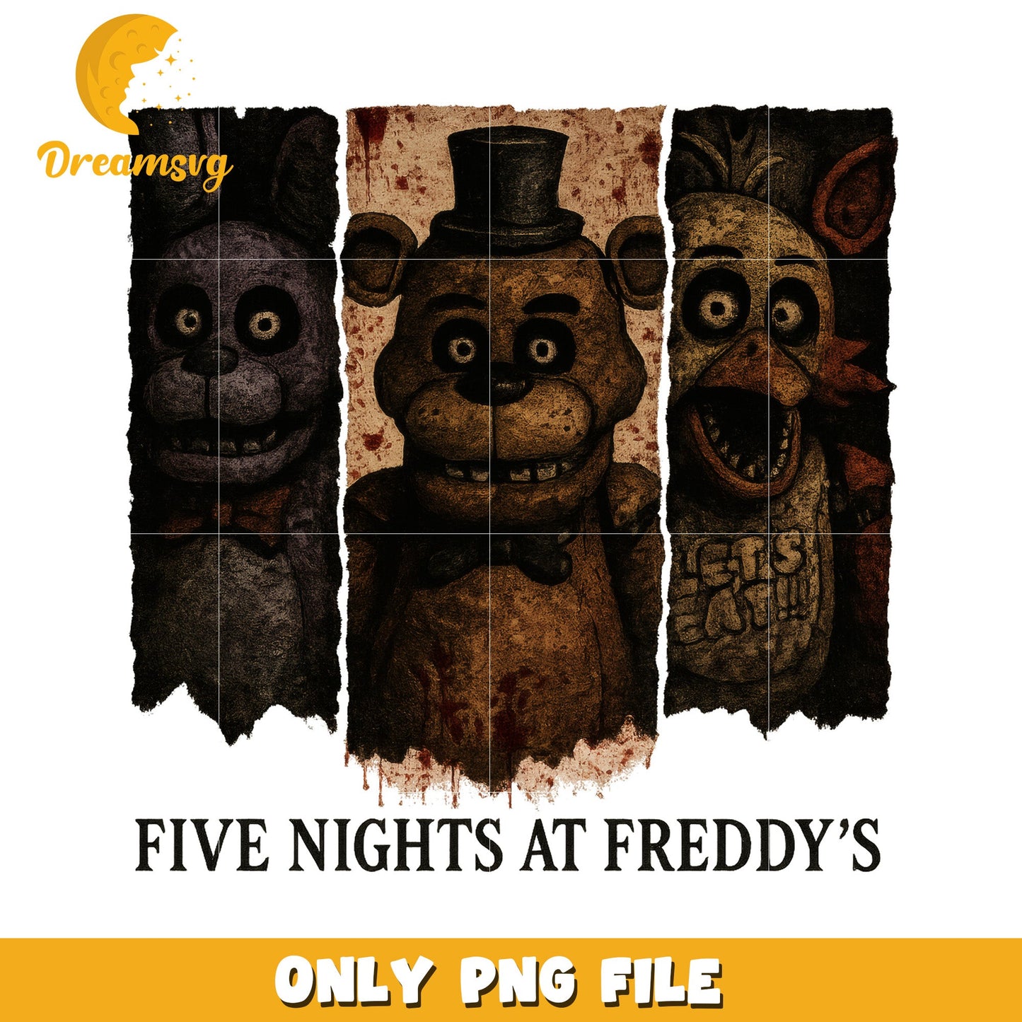 Five nights at freddy's design png, halloween costumes png, halloween movies png