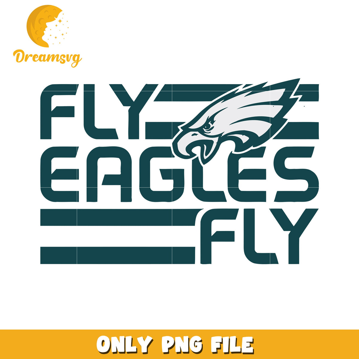 Fly Eagles Fly Graphic Design PNG File Download