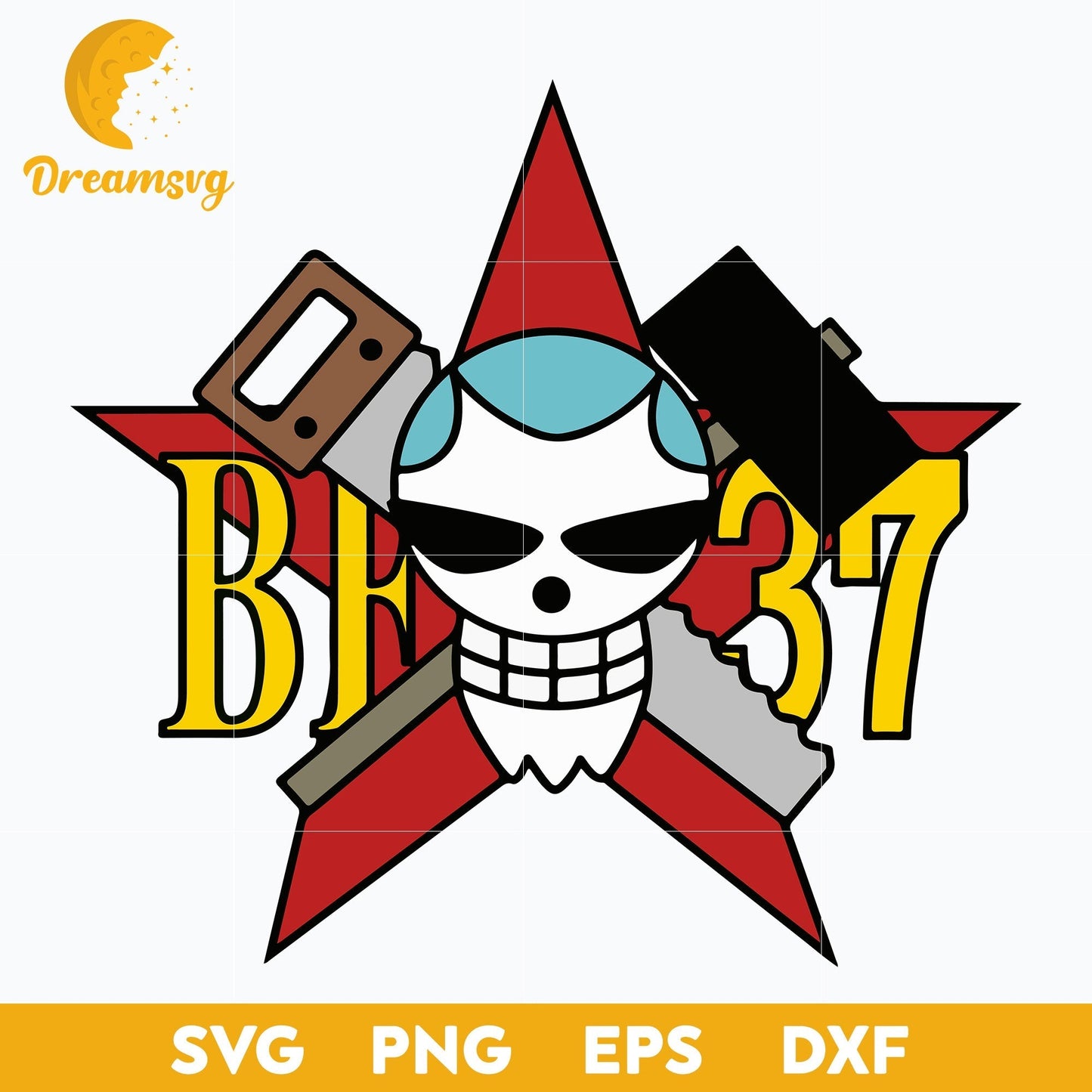 Franky Jolly Roger Svg, Jolly Roger Svg, One Piece Svg, file for cricut, Anime svg, png, eps, dxf digital download