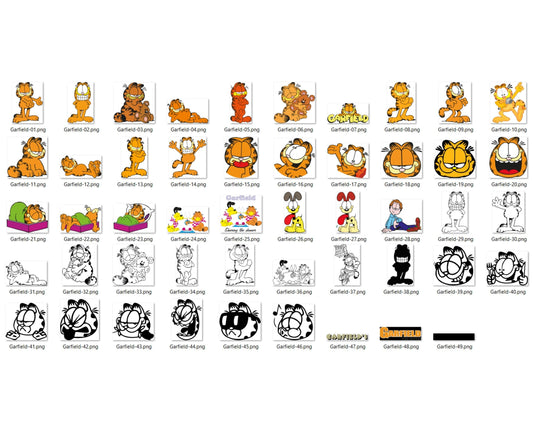 196+ Garfield Bundle Svg, Garfield Svg, Odie svg, Garfield png, Beagle Dog, Garfield Cricut, Silhouette, Cut File, Cartoon svg, png, dxf, eps digital file