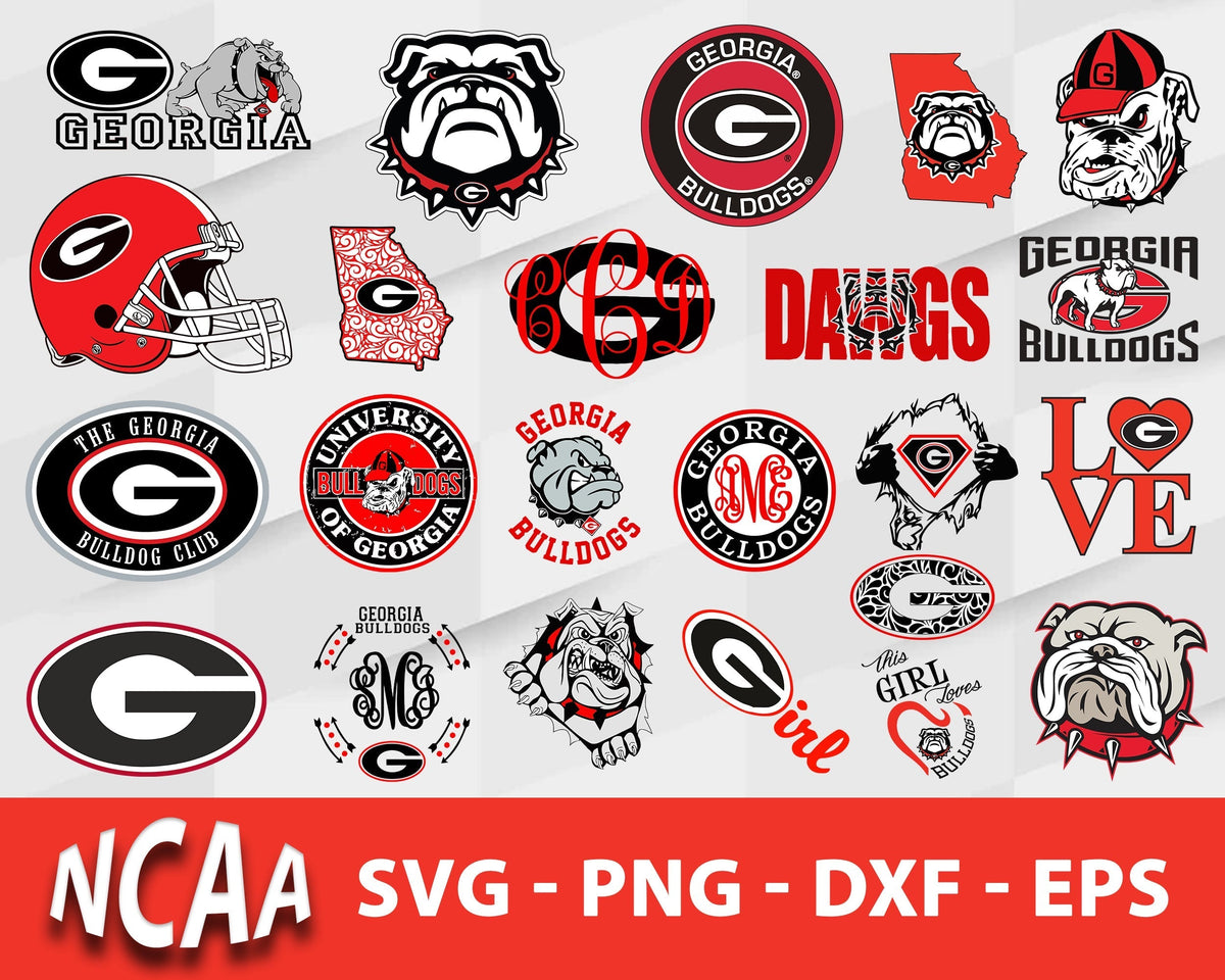 Georgia Bulldogs Svg Bundle, Georgia Bulldogs Svg, Sport Svg, Ncaa Svg, Png, Dxf, Eps Digital file.
