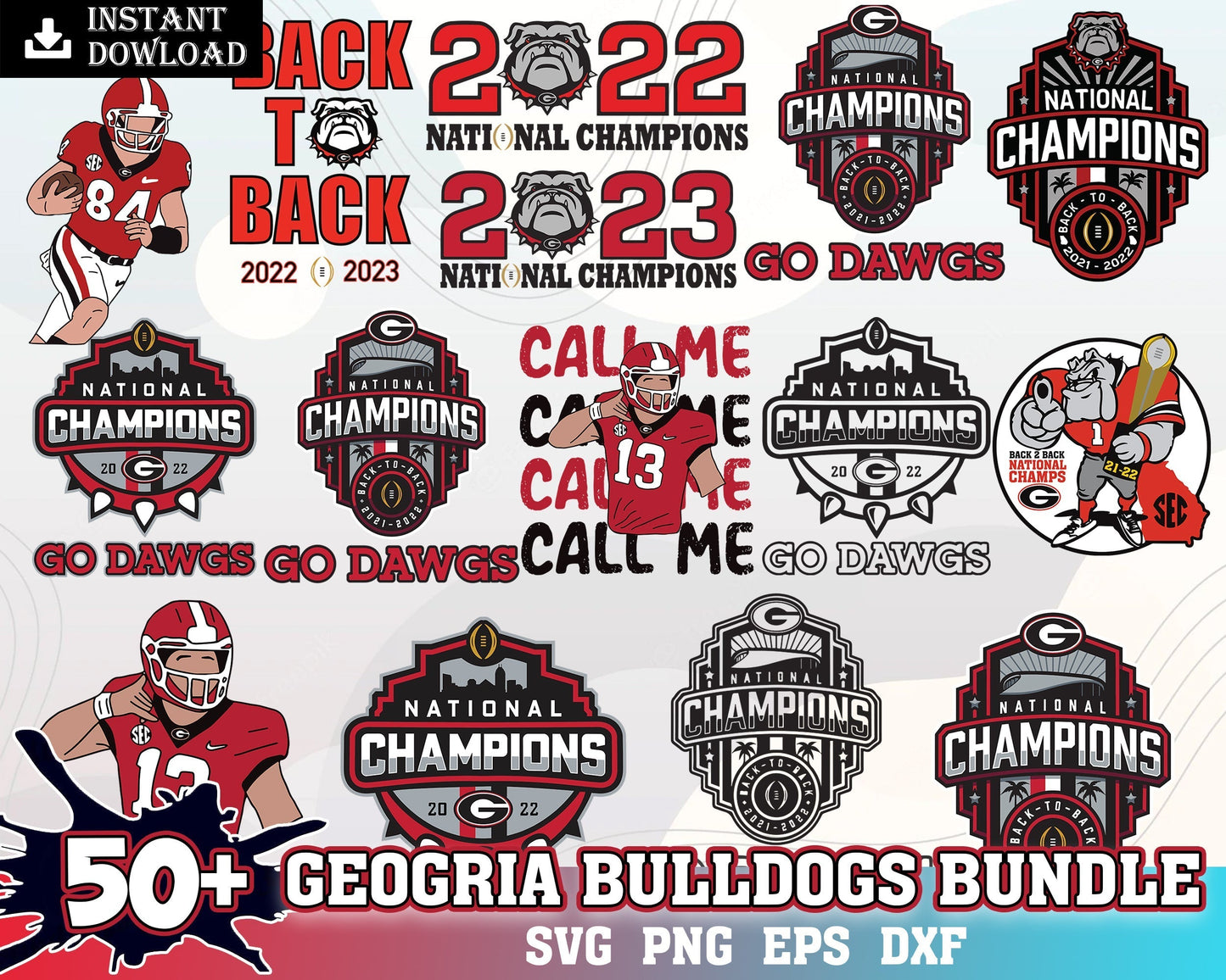 50+ Georgia-Bulldogs Svg, Georgia-Bulldogs Football Team svg, N C A A Football Svg, Back to Back Uga National Championship SVG file! Back To Back with the Ga Bulldog, digital download