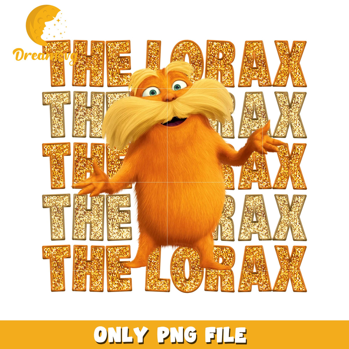 Glitter the lorax png, dr seuss png, cartoon characters png