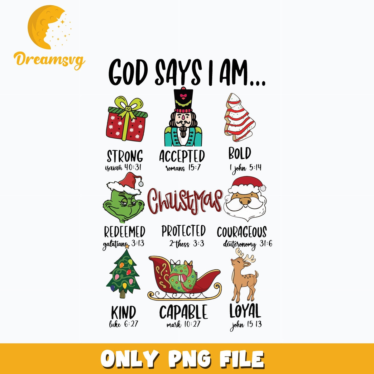 God Says I Am Strong png