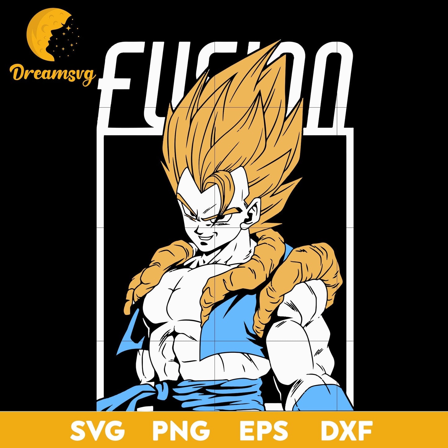 Goku Dragon Ball Z Svg, Dragon Ball Z Svg, Super Saiyan Gogeta Svg, file for cricut, Anime svg, png, eps, dxf digital download
