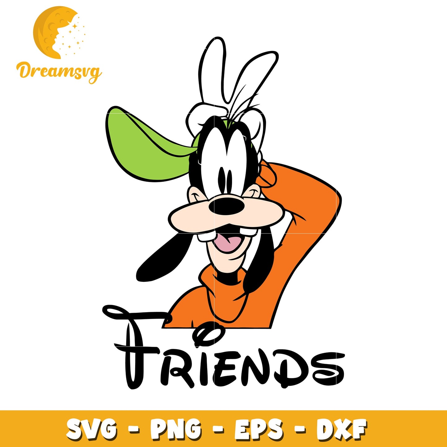 Goofy Friends SVG PNG EPS DXF Cut File