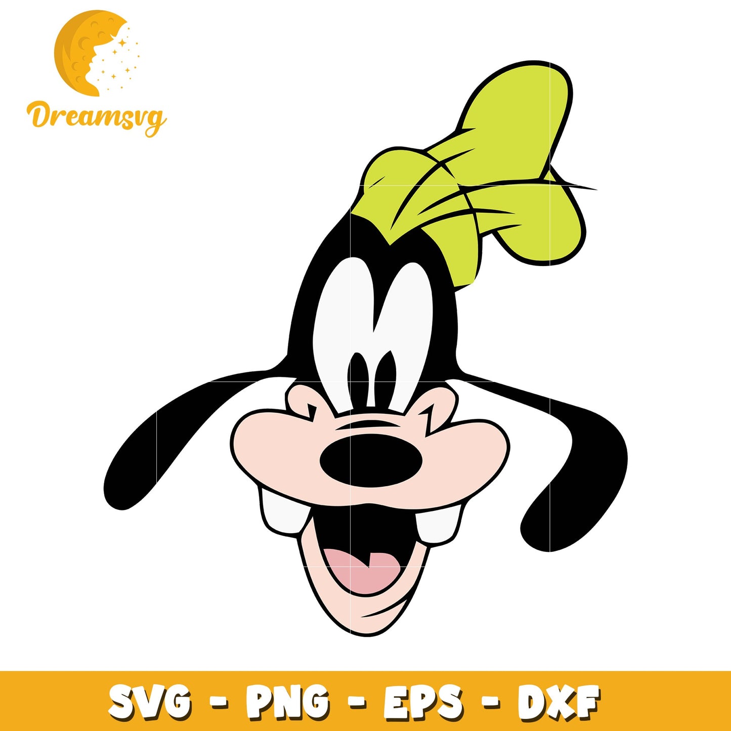 Goofy SVG PNG EPS DXF Cut File