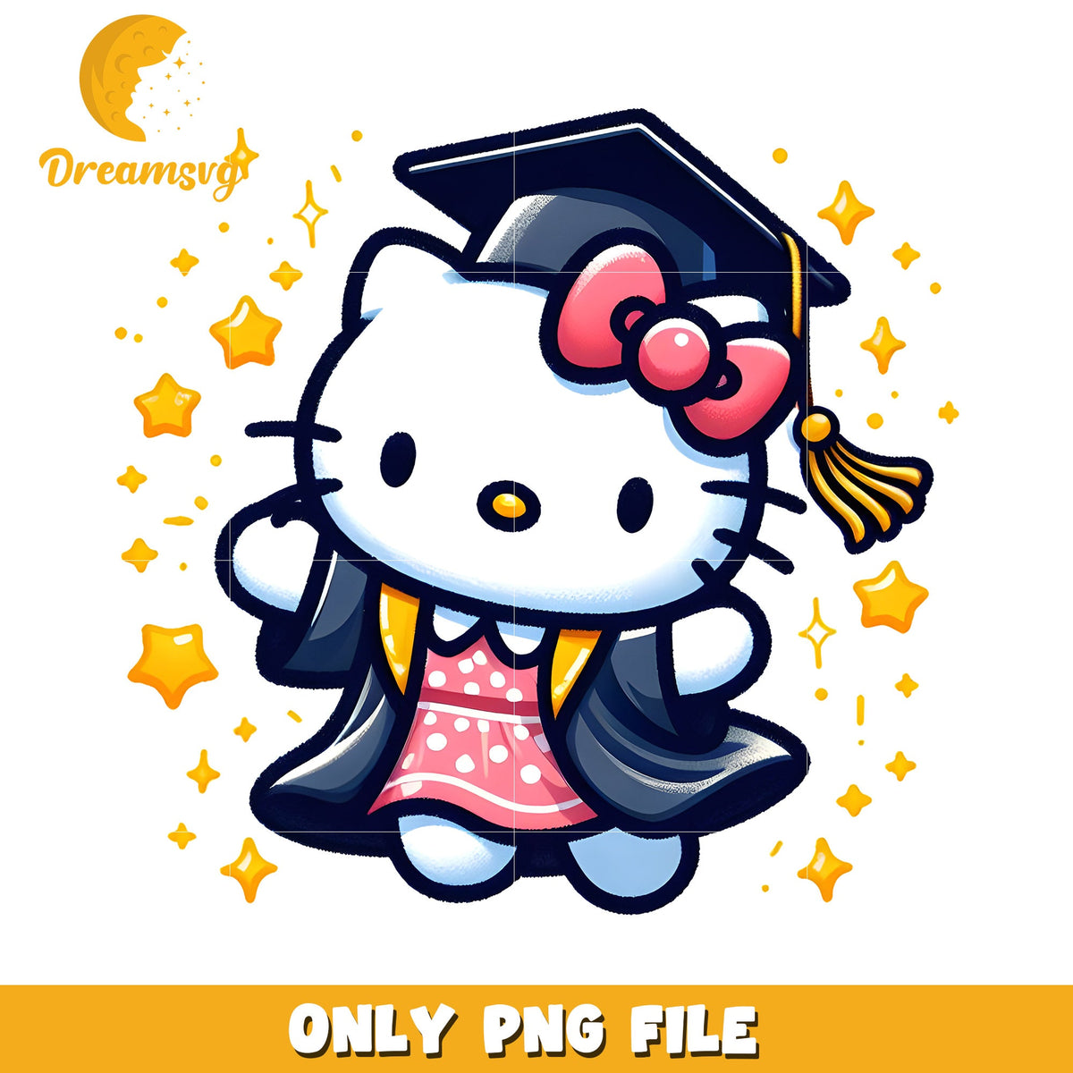 Graduation Hello Kitty PNG Image