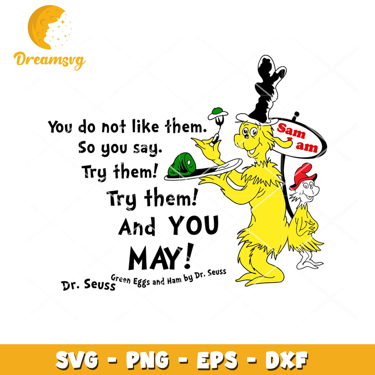 Green Eggs and Ham SVG Cut File