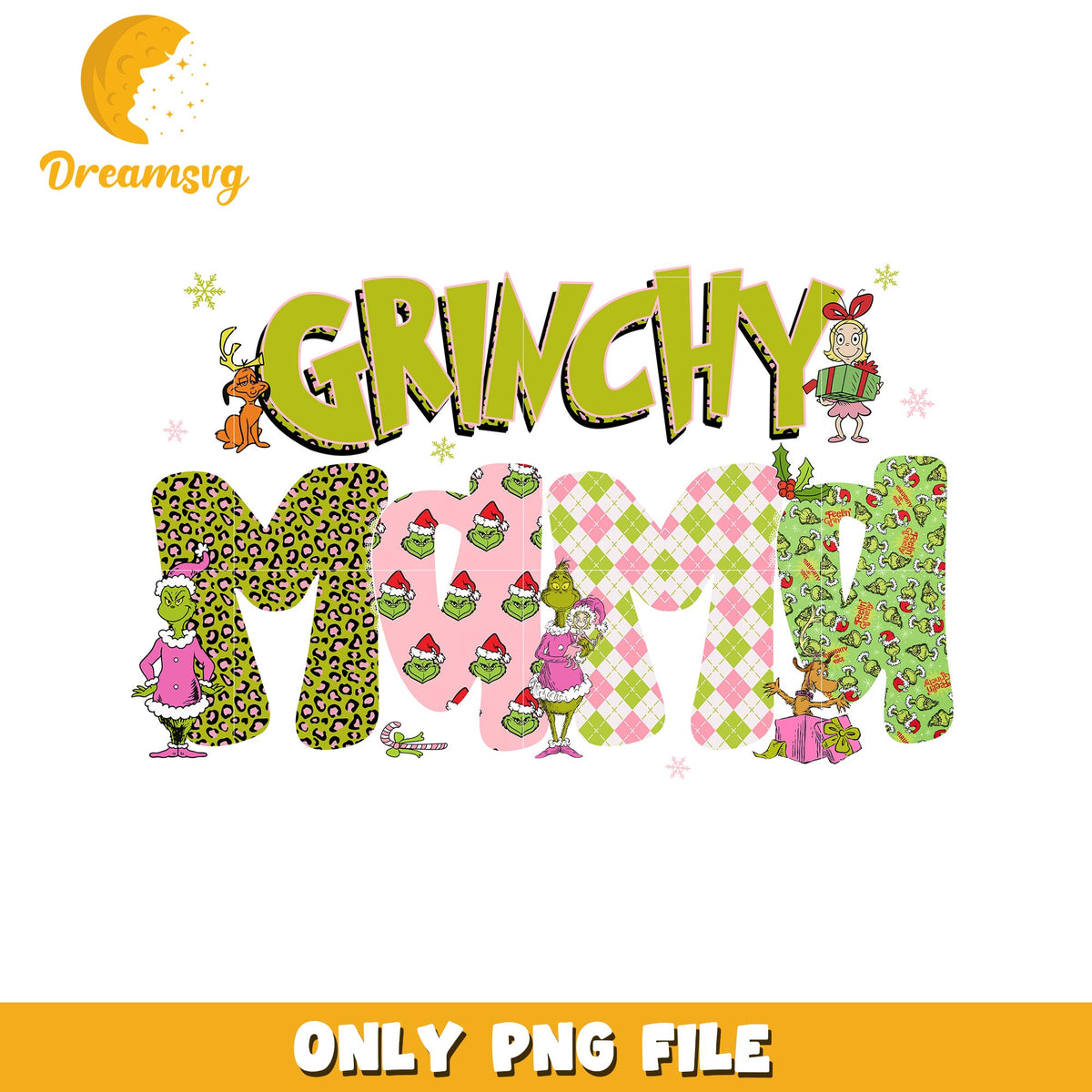 Grinch Mama png, christmas time png, grinch png