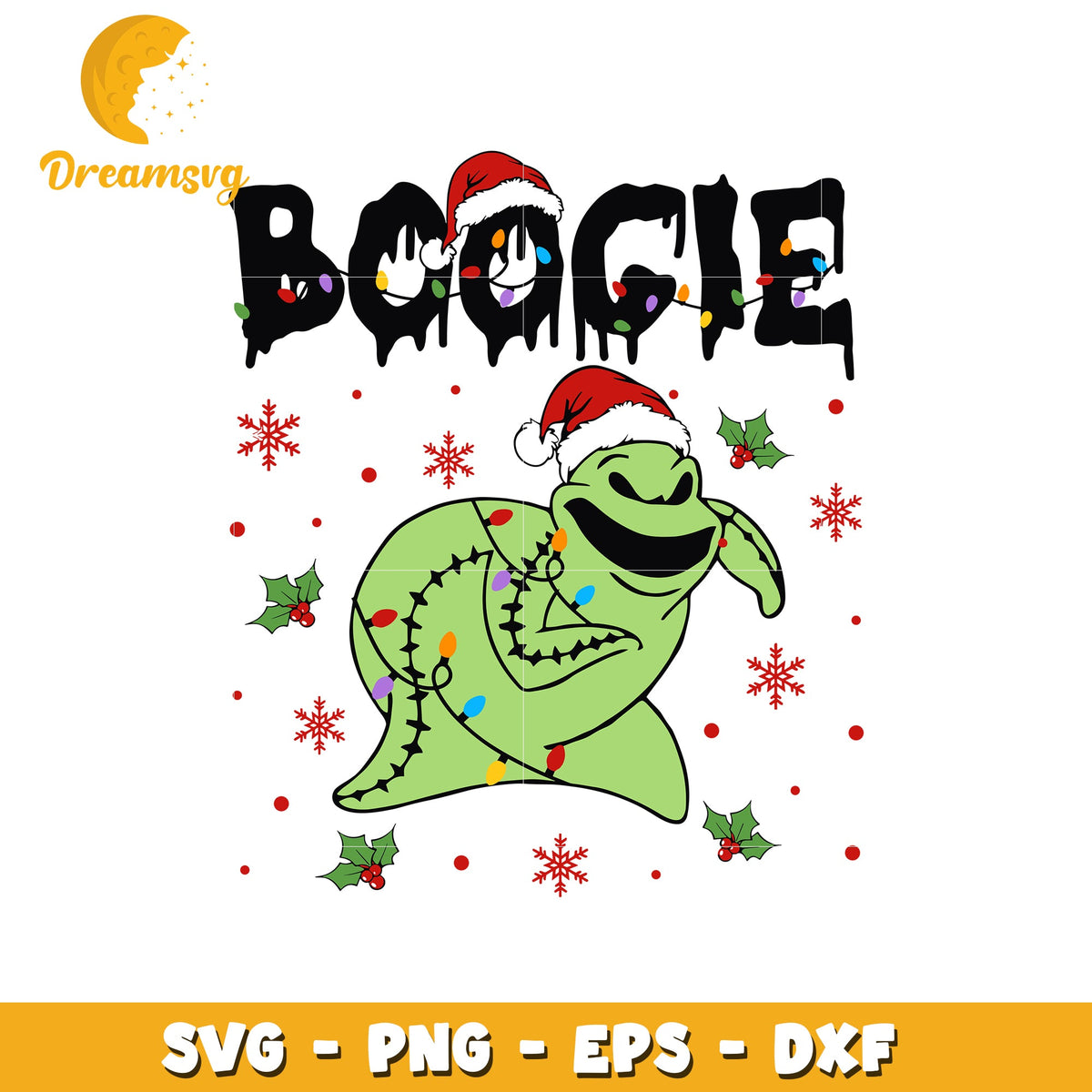 Grinch boogie santa hat halloween svg, boogie svg, halloween svg