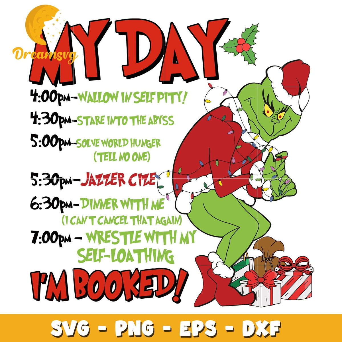 Grinch my day I'm booked svg, The Grinch svg, christmas svg