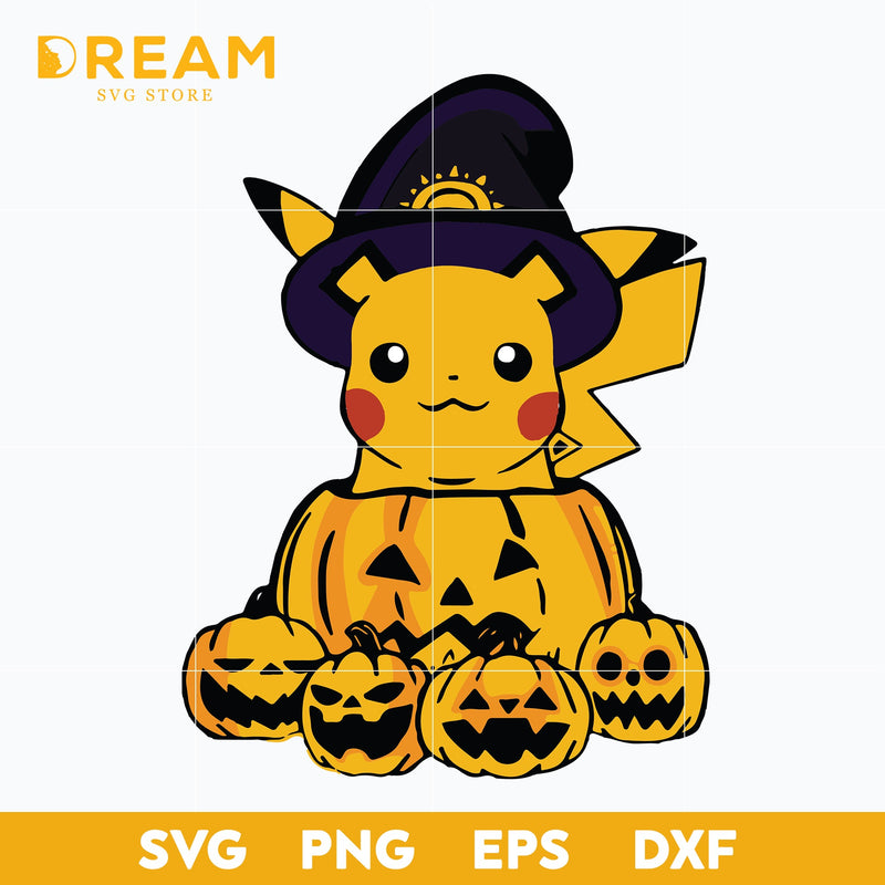 Pikachu halloween svg, halloween svg, png, dxf, eps digital file HLW29092014L