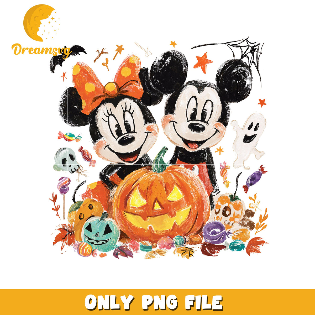 Halloween mickey and minnie png, christmas songs png, christmas snow png