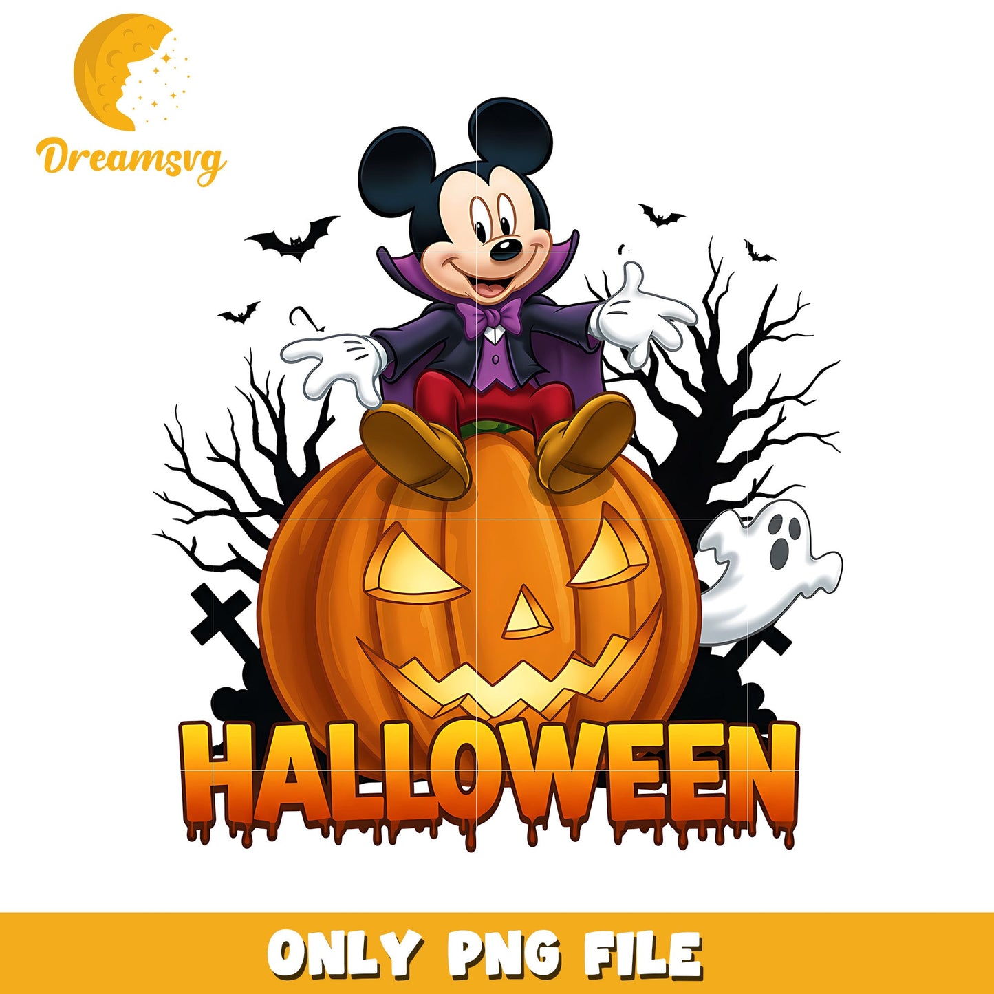 Halloween mickey design png, halloween wallpaper png, happy halloween png