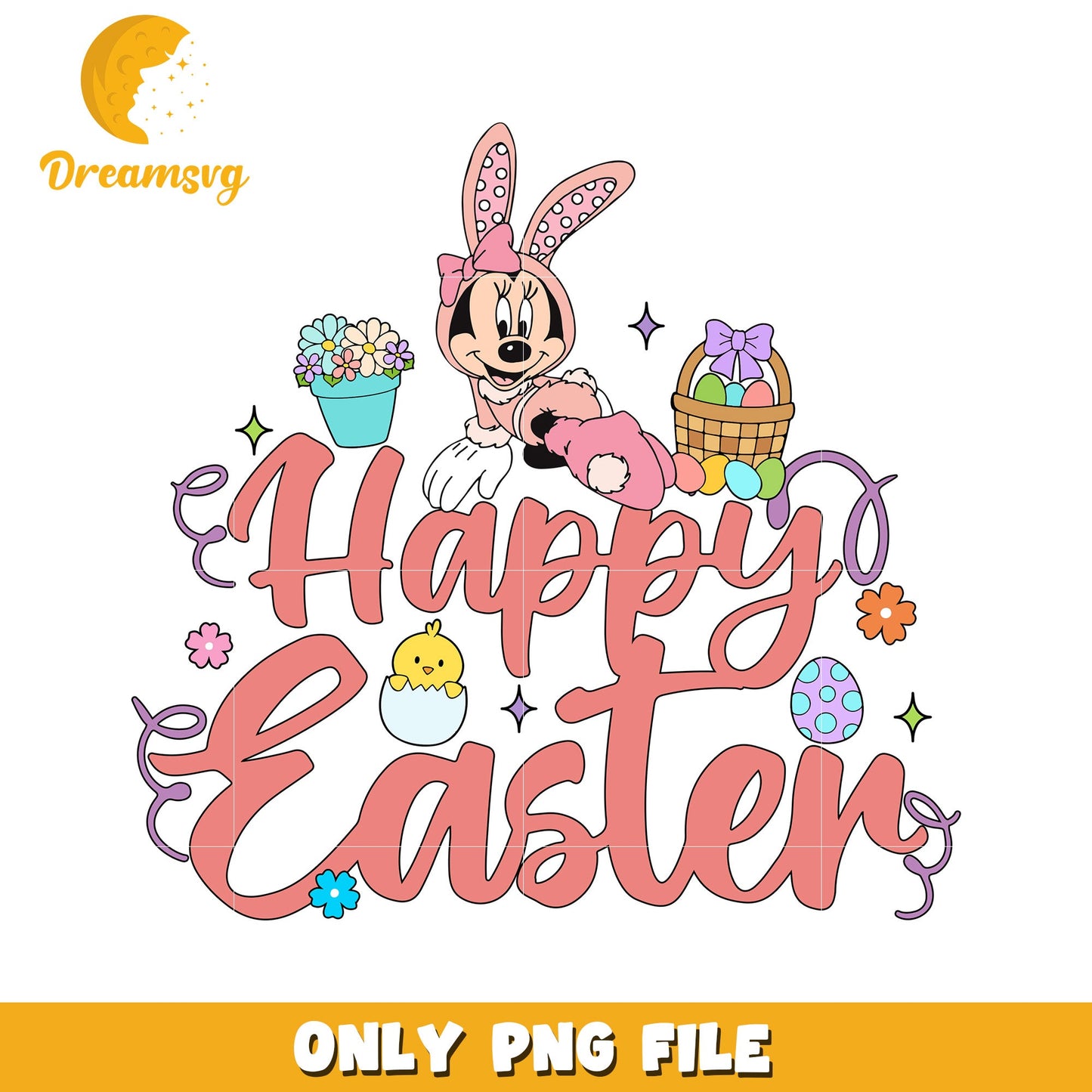 Happy Easter Celebration Image with Colorful Decorations