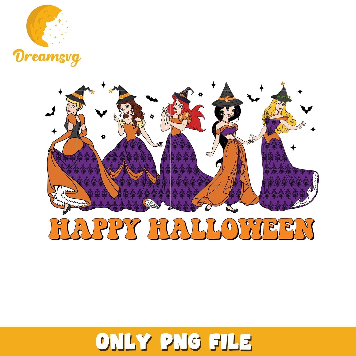 Happy Halloween princess png, Disney movies halloween princess png