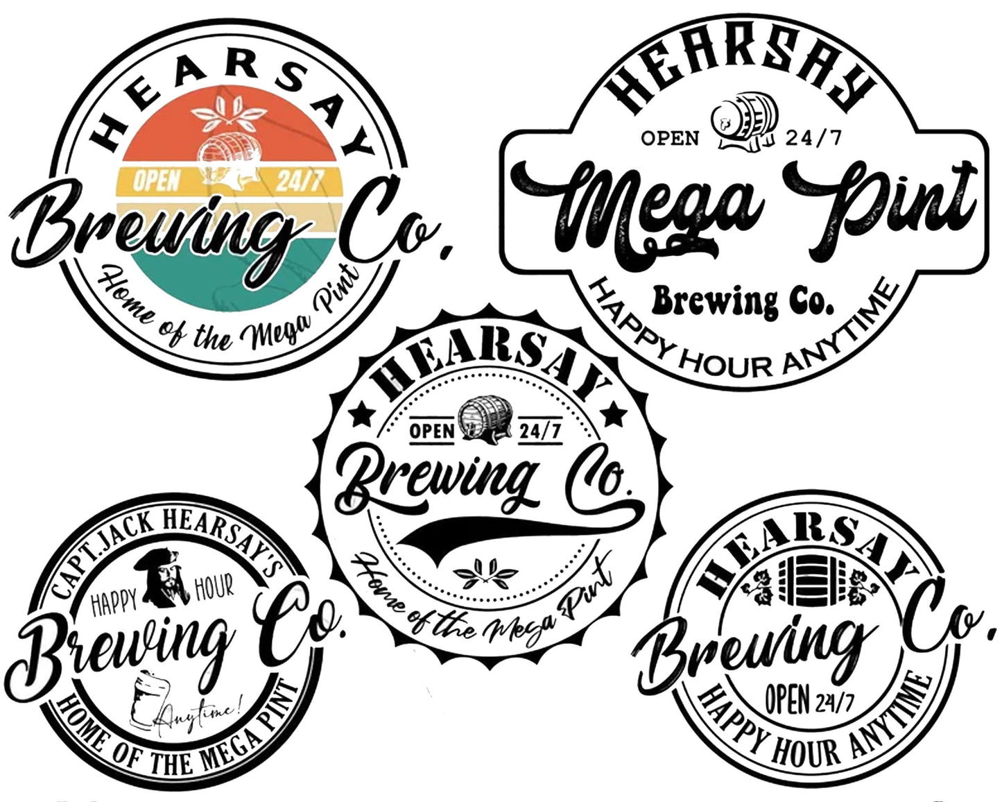 Johnny Depp SVG File, Hearsay Brewing Company Svg