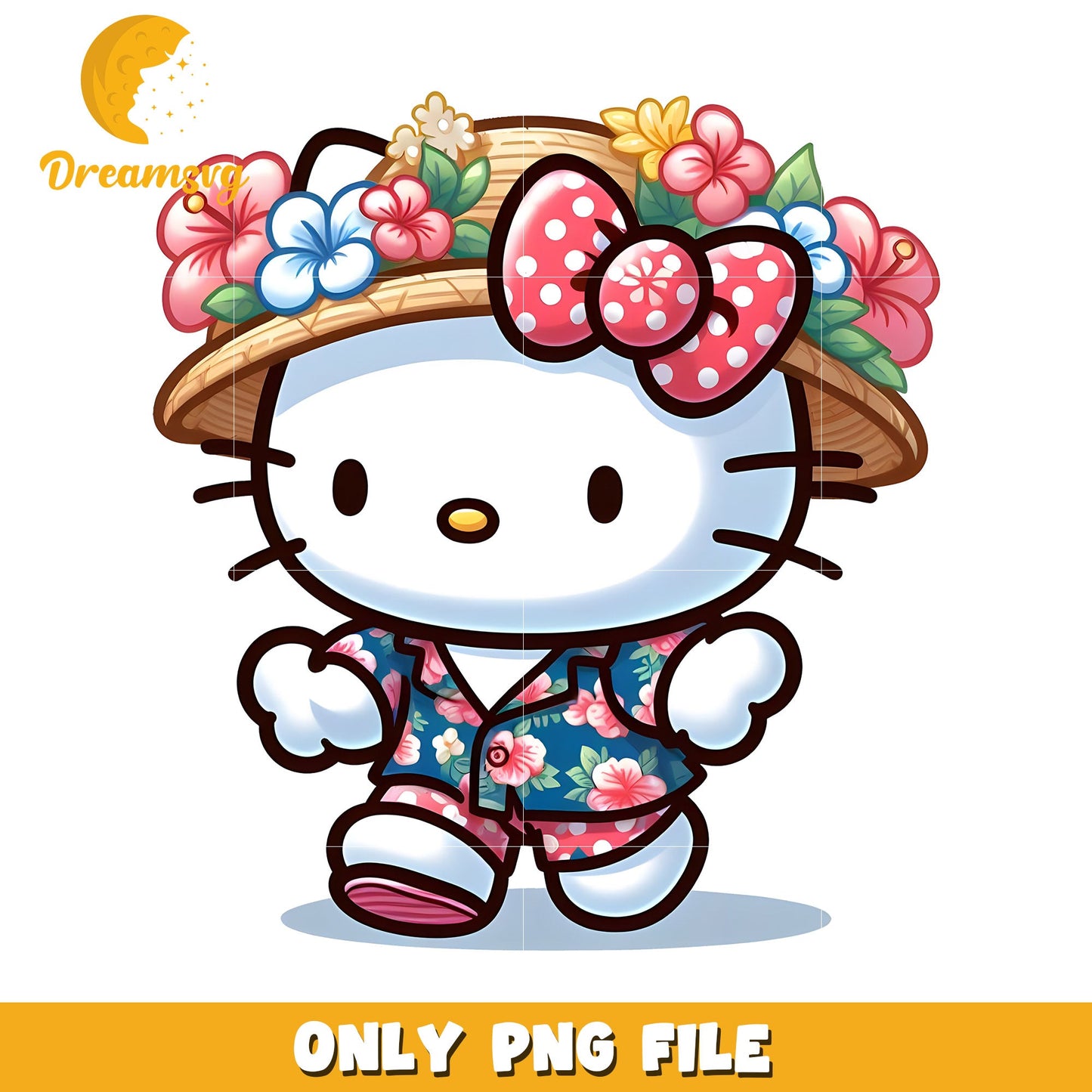 Hello Kitty Aloha PNG Clipart