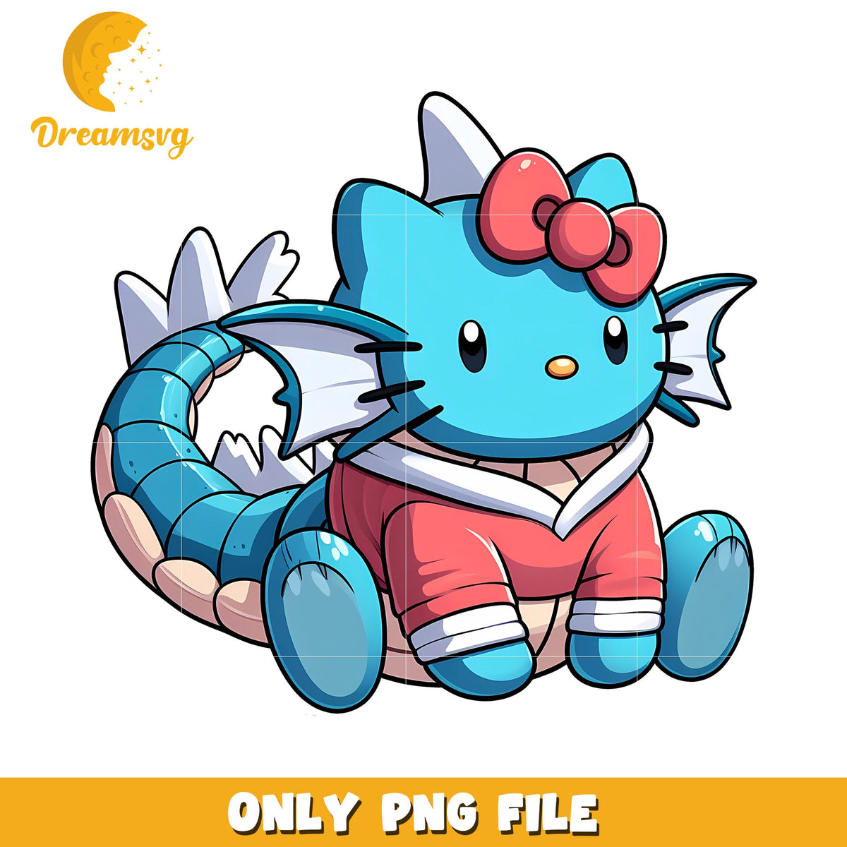 Hello Kitty Dragon PNG Cute Cartoon Design