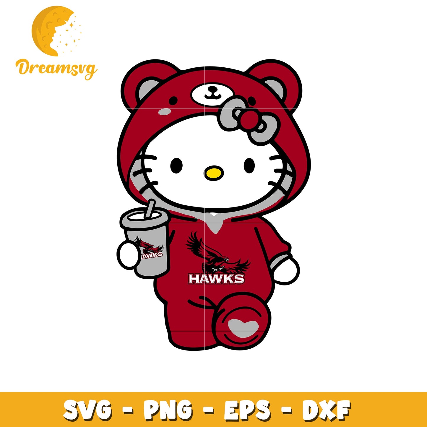Hello Kitty Hawks SVG Design