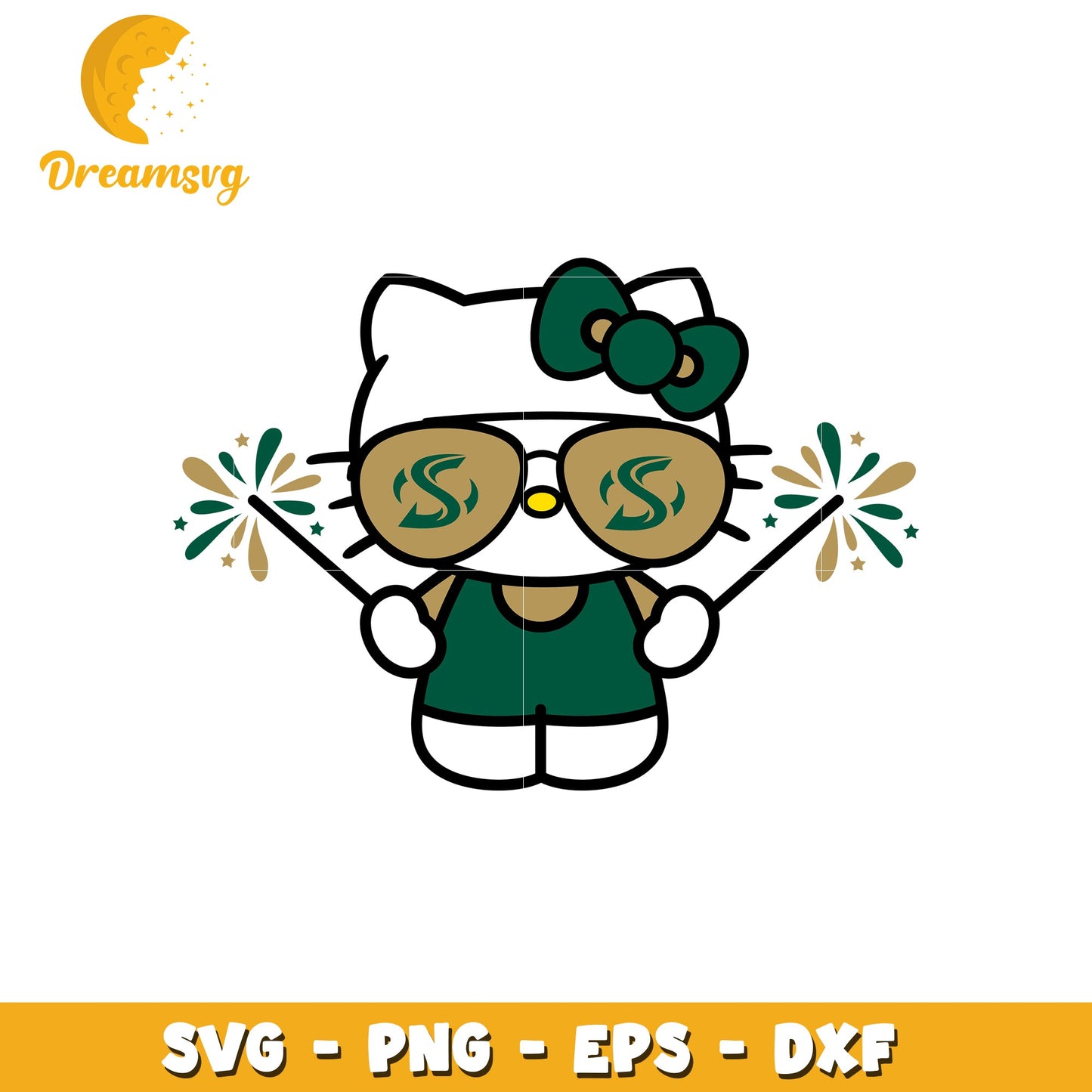 Hello Kitty SVG Sunglasses Design