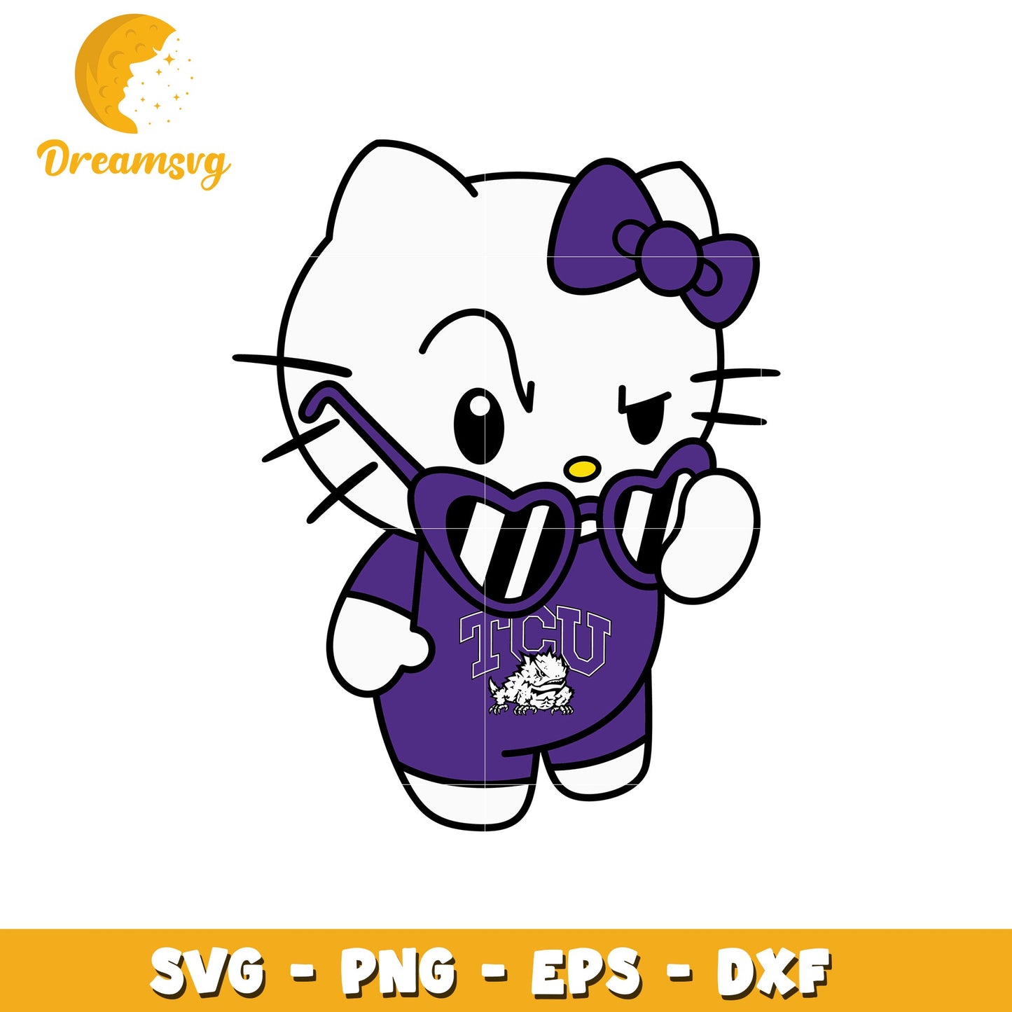 Hello Kitty TCU SVG Design for Cute Crafts
