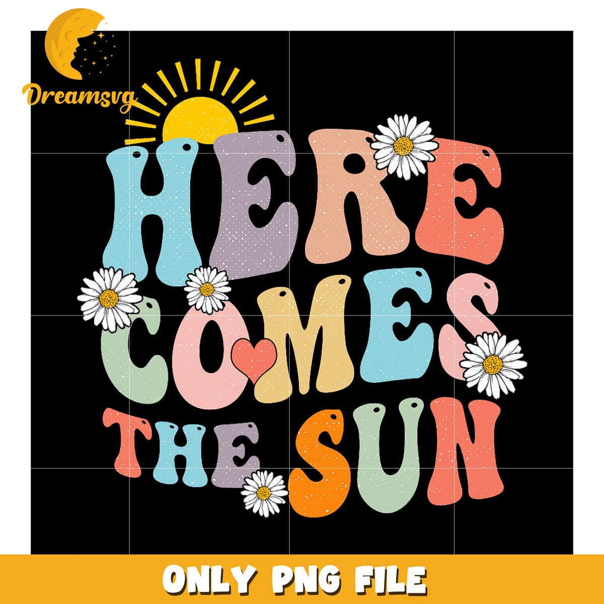 Here Comes The Sun PNG Design