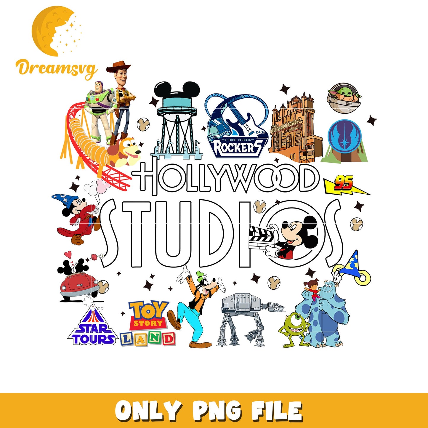Hollywood Studios PNG Design