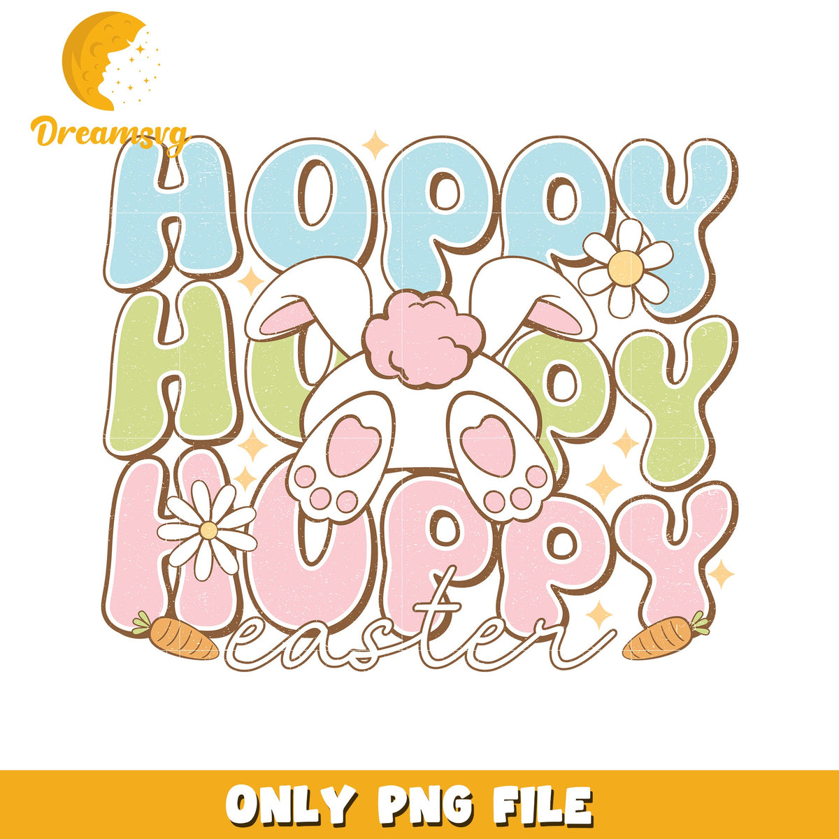 Hoppy Easter Bunny PNG Illustration for Spring Celebrations