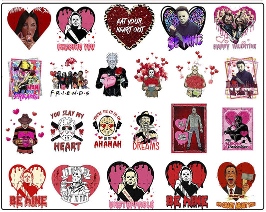Horror Valentine PNG, Valentine's Day Horror Character, Horror Valentine Png