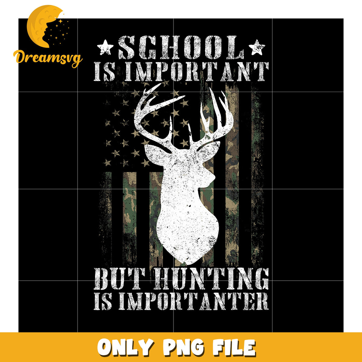 Hunting is Importanter PNG Design
