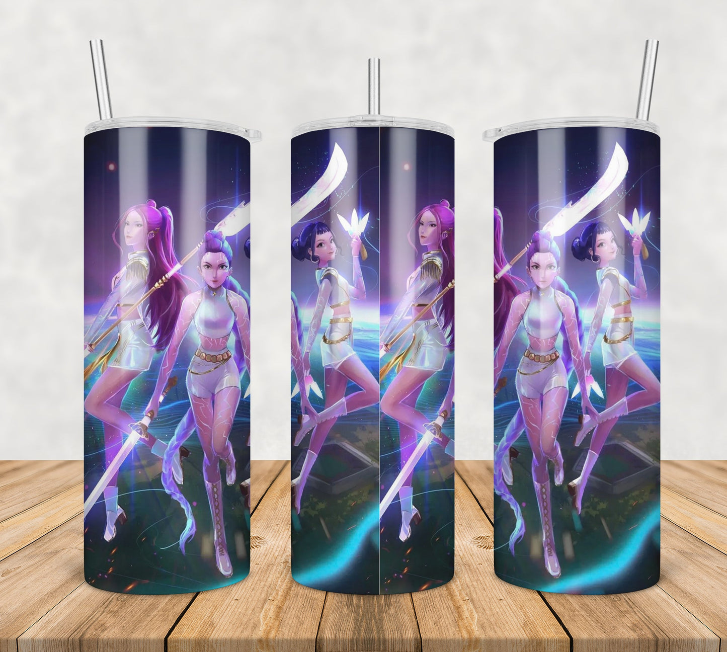 Huntrix girls beautiful tumbler png, huntrix girls tumbler png, beautiful huntrix tumbler png