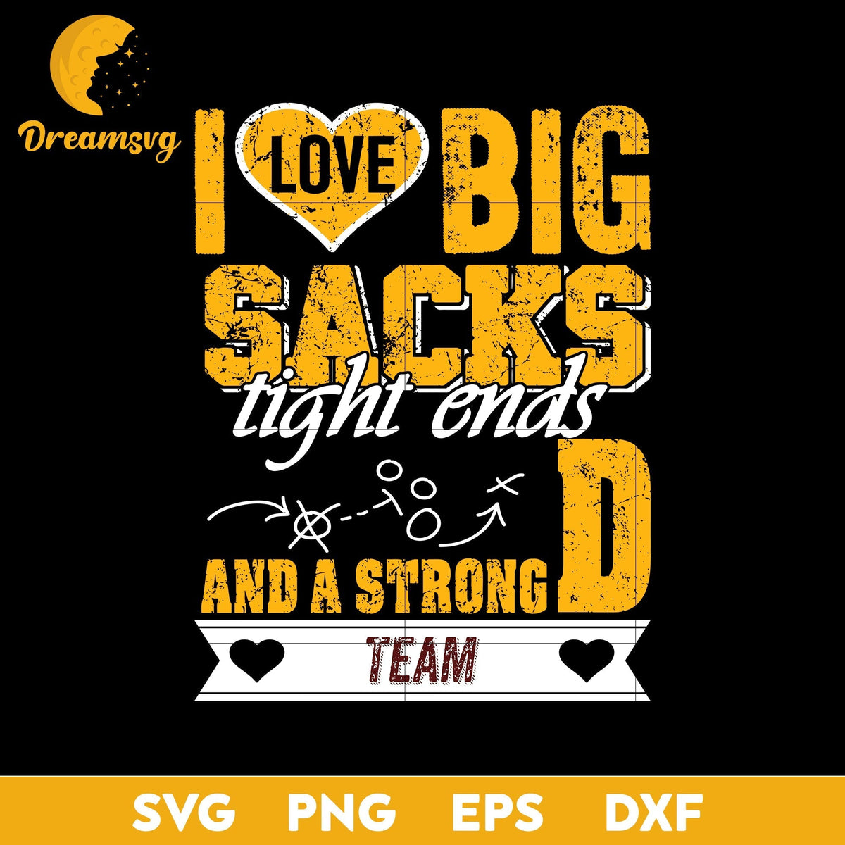 I Love Big Sacks tight ends and a strongD Washington Football Team Svg , Nfl Svg, Png, Dxf, Eps Digital File.
