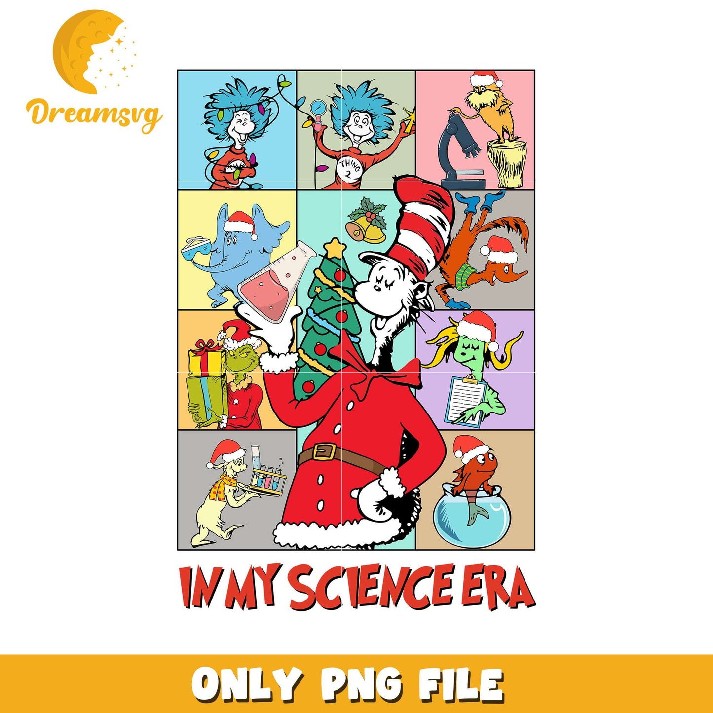 In My Science Era Fun Christmas Character PNG Art