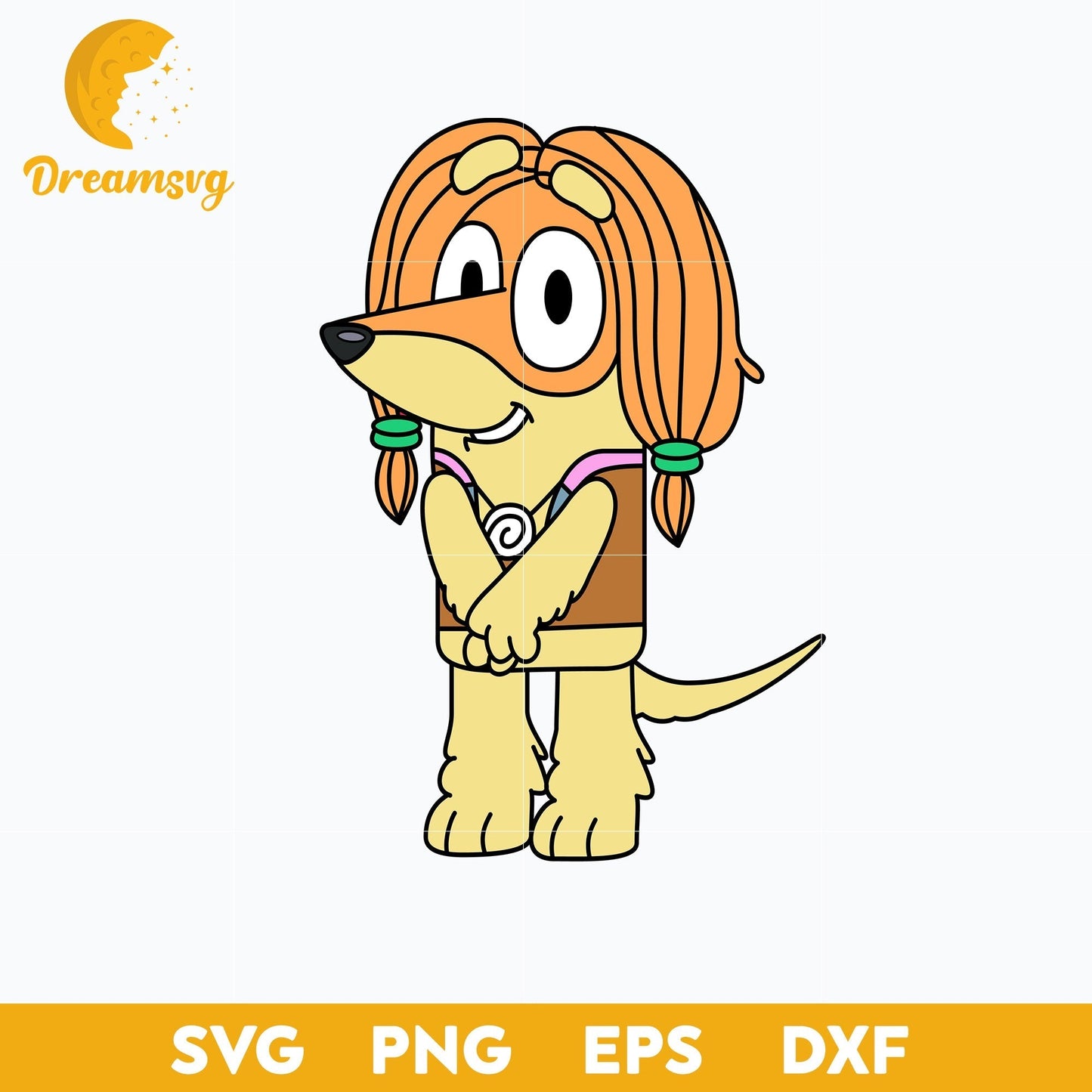Indy svg, Bluey Vector, Bluey Alphabeth, Bluey Cutfile, Bluey Clipart, Cartoon svg, png, dxf, eps file