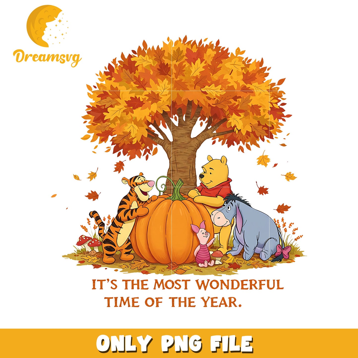 It's the most wonderful time of the year design png, trick or treat png, halloween pumpkin png