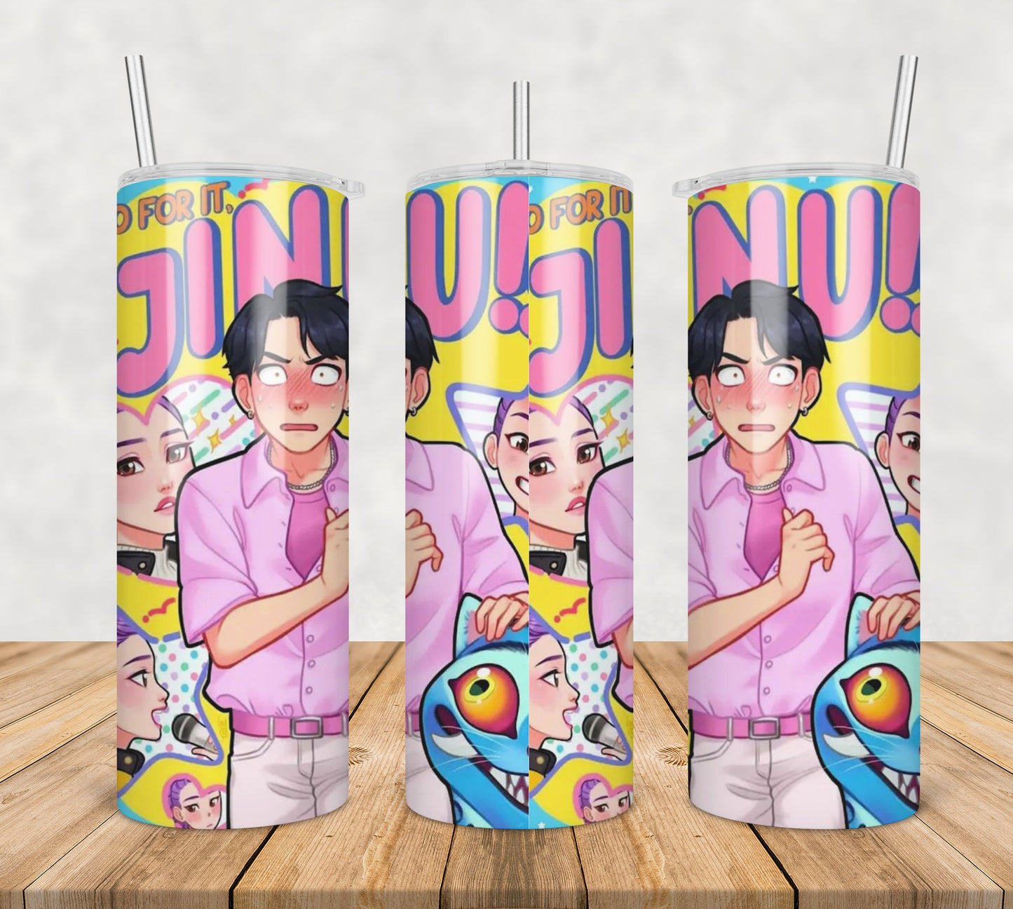 Jinu rumi and derpy tumbler png, jinu tumbler png, rumi tumbler png