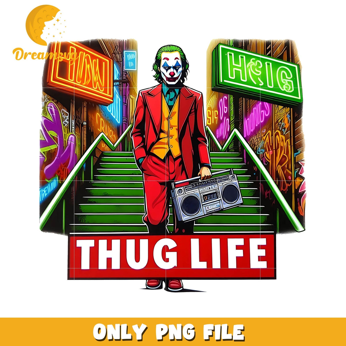 Joker thug life horror killer png, Halloween horror movies png