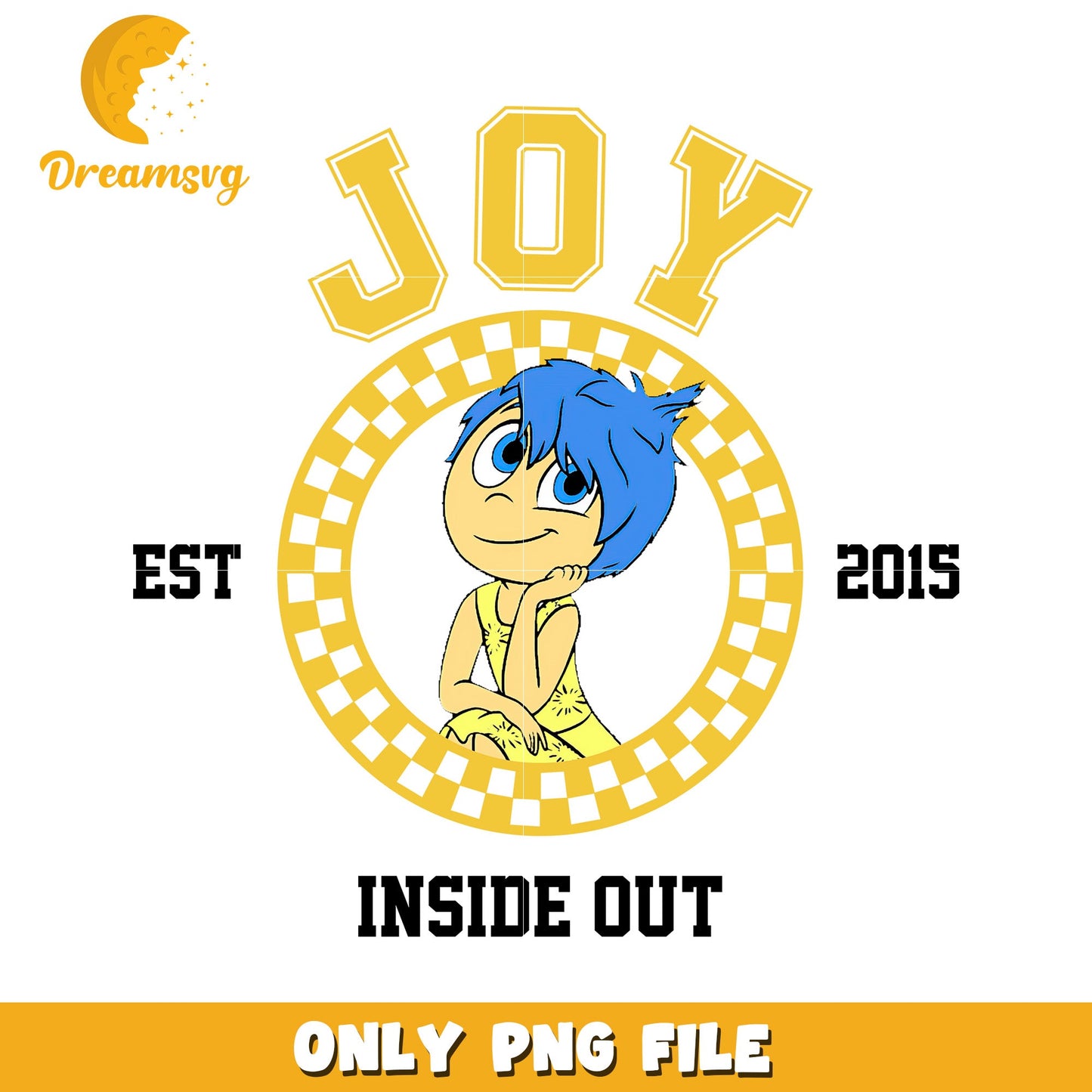 Joy Inside Out Character PNG File for Download 2015
