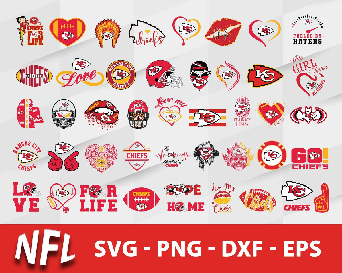 Kansas City Chiefs Svg Bundle, Kansas City Chiefs Svg, Sport Svg, Nfl Svg, Png, Dxf, Eps Digital File.