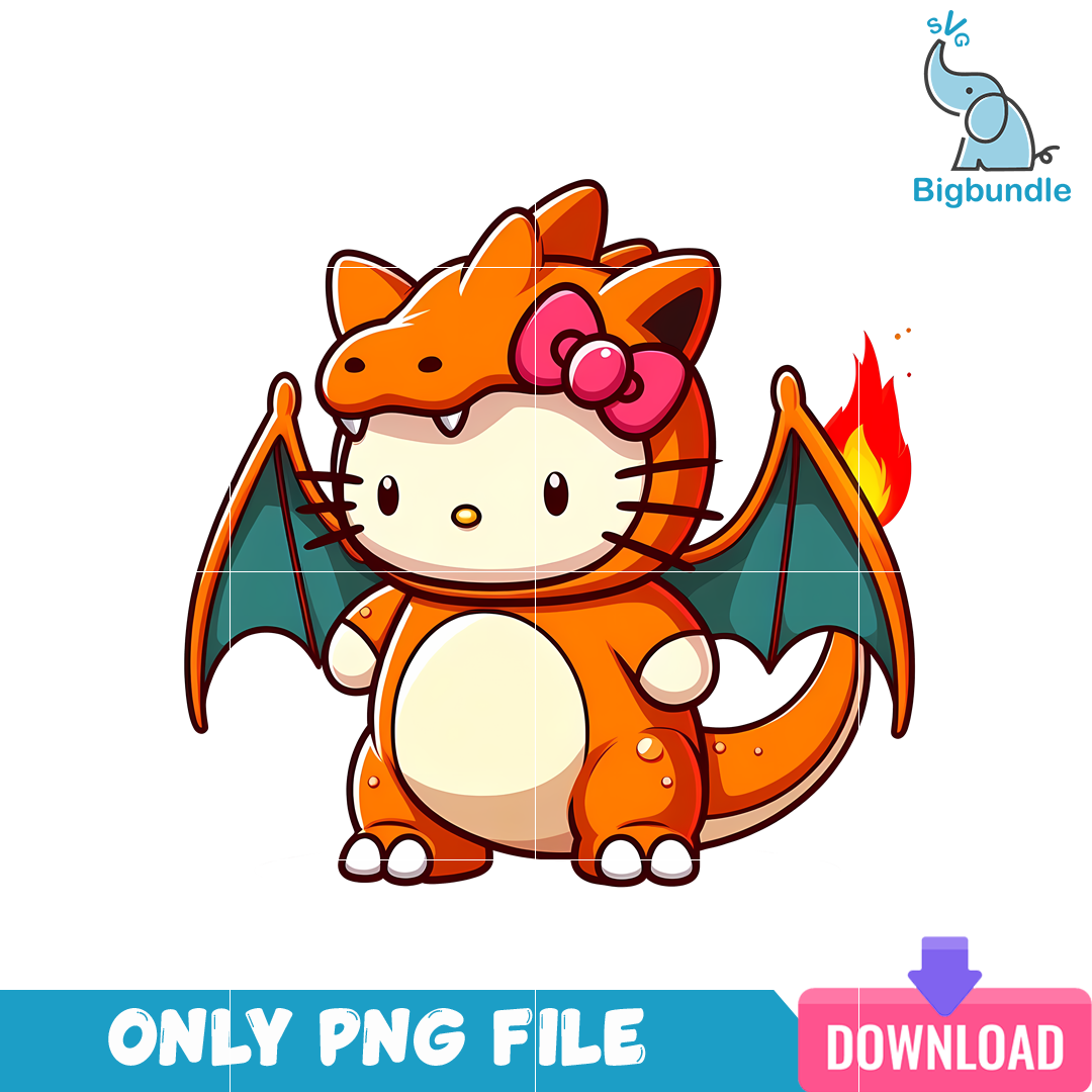 Dragon Pokemon Hello Kitty PNG