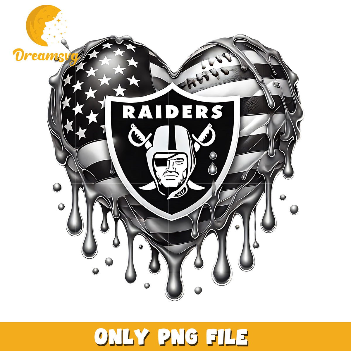 Las vegas raiders heart png, nfl league png, nfl 2025 png